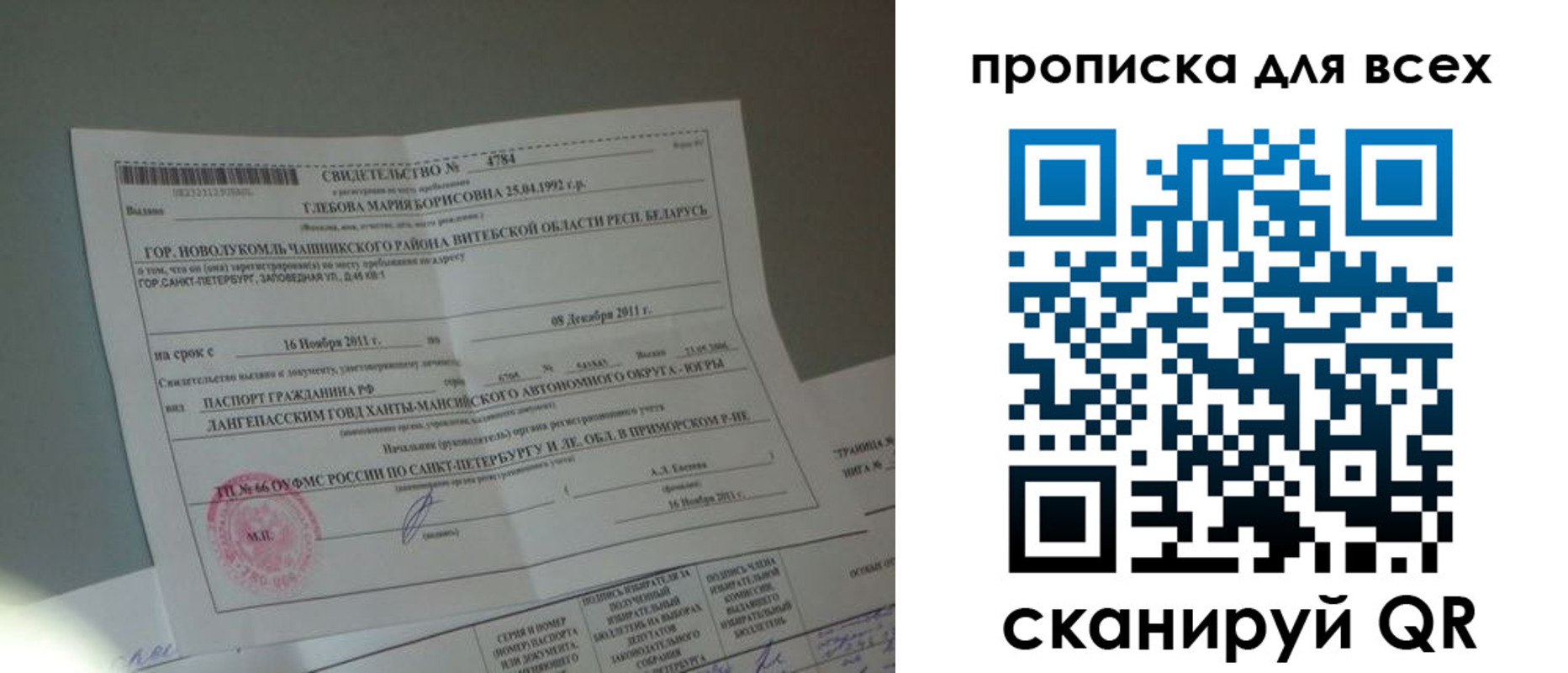 временная регистрация для всех в Кораблино